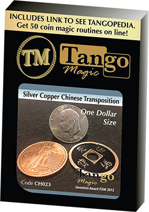 Dollar Size Silver Copper Chinese Transposition (CH023) by Tango Magic