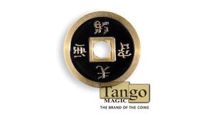 Dollar Size Chinese Coin (Black) by Tango (CH029)