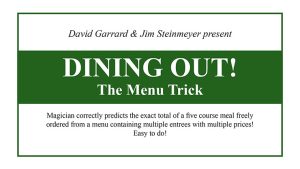 Dining Out The Menu Trick by David Garrard and Jim Steinmeyer